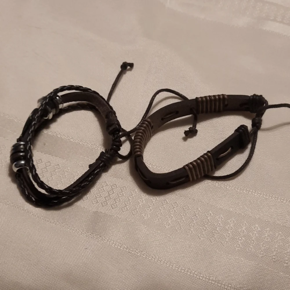 2 Brown Bracelets